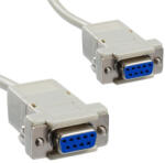 PremiumCord DB9 aljzat - DB9 aljzat nullmodem kábel 3m (KLS2-1/3) (KLS2-1/3)