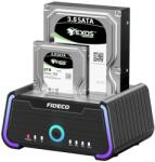  FIDECO 2.5″/3.5″ SATA HDD/SSD USB-C 3.0 dokkoló/klónozó állomás fekete (YPZ230R)