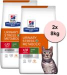 Hill's Hill's Prescription Diet c/d Stress + Metabolic Sistem urinar pentru pisici 2 x 8 kg