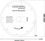  RAPID gyémánt vágókorong folyamatos vágóélű csempe/kerámia/márvány 250 x 1, 6 x 30 mm M08717 (M08717)