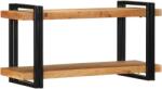 vidaXL fali polc 90x33x45 cm tömör fa akácfa (4017487)