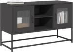 vidaXL fekete acél TV-szekrény 100, 5x39x60, 5 cm (853380)