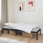 vidaXL fekete fém ágykeret 90 x 190 cm (350838)