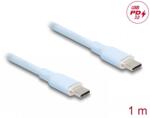Delock Cablu USB 2.0 type C la USB type C T-T PD 3.0 60W 1m Blue, Delock 81234 (81234)
