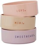 Design Letters tálak Mini favourite bowl set 3 db - bézs Univerzális méret