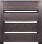Top Profil Sistem Panou gard casetat Terra finisaj Structurat Maro Ral 8019 150 cm x 102.4 cm H (19888)