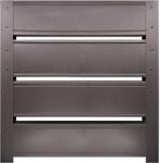 Top Profil Sistem Panou gard casetat Terra finisaj Mat Maro Ral 8019 150 cm x 102.4 cm H (20101)