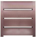 Top Profil Sistem Panou gard casetat Terra finisaj Mat Maro Ciocolatiu Ral 8017 150 cm x 102.4 cm H (20059)