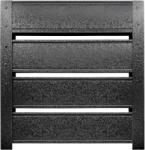 Top Profil Sistem Panou gard casetat Terra finisaj Structurat Negru Ral 9005 150 cm x 102.4 cm H (19931)