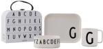 Design Letters gyerek reggeliző készlet Classics in a suitcase G 4 db - fehér Univerzális méret