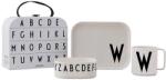 Design Letters gyerek reggeliző készlet Classics in a suitcase W 4 db - fehér Univerzális méret