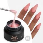 Everin Gel Constructie Everin Stunning 02 Roz Laptos cu Paiete Holografice | Gel Autonivelant Profesional (STN-02)
