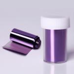 Everin Folie de transfer BP-12 Purple 4x100 cm | Decor metalic mov pentru unghii (BP12)