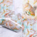 Everin Folie de transfer Marble BP-05 4x100 cm | Decor marmură pentru unghii (BP05)