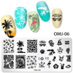 Everin Matrita de unghii pentru stampila summer trends OMJ-06 - OMJ-06 - Everin. ro (OMJ-06)