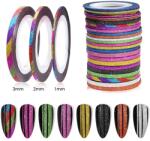 Everin Banda Decorativa Glitter Set 10 culori- 2mm - BDG1 - EVERIN (BDG2)