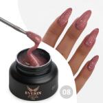 Everin Gel Constructie Everin Stunning 08 Mauve Intens cu Paiete Holografice | Gel Autonivelant Profesional (STN-08)