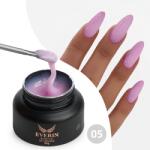 Everin Gel Constructie Everin Stunning 05 Lila Pastel cu Paiete Holografice | Gel Autonivelant Profesional (STN-05)