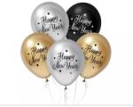 Godan Beauty&Charm: Dekorációs lufiszett „Happy New Year" felirattal, 30 cm - 5 db-os (GZ-HNY5) - jateknet