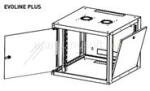Legrand EVO16U6045P Evoline+ 19" 16U 600x450mm levehető oldallapos üvegajtós egyrészes fali rack szekrény (LEGRAND_EVO16U6045P) (LEGRAND_EVO16U6045P)