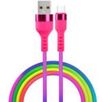 Setty Cablu Date si Incarcare Setty USB-A - USB-C 18W 1.2m Multicolor