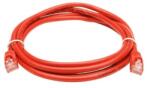  OEM RJ45 CAT6 UTP -> RJ45 CAT6 UTP M/M adatkábel 5m piros LSOH (21.15.1510)