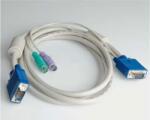 Roline Cable KVM, 15pin SPHD M - HD15M/2xPS2 M, 1.8m (14.99.3398)