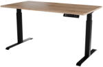 Cama MEBLE Birou Gaming Cama MEBLE Desk with electric height adjustment MOON LONG 150x80x72-120 black/wotan (104033)