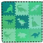 Medito Dinó mintás szivacs szőnyeg puzzle - 9 db-os