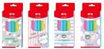 M&G Creioane colorate hexagonale pastelate M&G So Many Cats - Set de 12