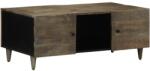 vidaXL világosszürke tömör mangófa dohányzóasztal 100x54x40 cm (4017804) - vidaxl