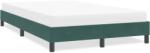 vidaXL sötétzöld bársony ágykeret matrac nélkül 120x220 cm (4101400)