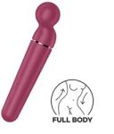 Satisfyer Vibrator Planet Wand-er, 60 Combinatii Stimulatoare, Silicon, USB, Visiniu Vibrator