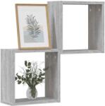 vidaXL 2 db szürke sonoma fali kockapolc 30 x 15 x 30 cm (815882)