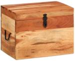 vidaXL tömör akácfa tárolóláda 39x28x31 cm (338482)