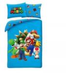 Halantex Super Mario: Együtt a csapat ágynemű garnitúra - 140 x 200 cm, poliészter (NO-668BL) - ejatekok