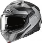 HJC Cască de motocicletă rabatabilă HJC F100 Bios MC5SF negru-gri (HJC189475)
