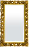 Art-Pol Élcsiszolt téglalap alapú klasszikus fali tükör óarany florentin vastag rámás keretben 156x96x5cm (105064)