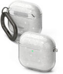  RINGKE AIR APPLE AIRPODS 4 GLITTER CLEAR tok, átlátszó