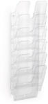 DURABLE Prospektustartó DURABLE Flexiplus A/4 álló fali 6 részes átlátszó (1700008401) - papir-bolt