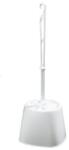 BISK Perie WC Bisk, pe podea, plastic, alb, BIS93702 (BIS93702)