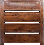 Top Profil Sistem Panou gard casetat Terra Imitatie lemn Nuc Striat 150 cm x 102.4 cm H (20187)