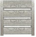 Top Profil Sistem Panou gard casetat Terra Imitatie lemn Stejar Alb 150 cm x 102.4 cm H (20274)