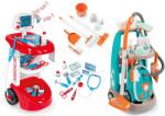 Smoby Set cărucior medical Smoby cu tensiometru şi cărucior de curăţenie cu aspirator electronic (SM24475-3)
