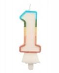 Godan Színes számgyertya csillámmal, 8, 5 cm - 1 (SW-CBB1) - jatekbolt