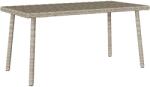 vidaXL téglalap polyrattan kerti dohányzóasztal 80x40x37cm (4104059)