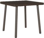 vidaXL téglalap barna polyrattan kerti dohányzóasztal 40x40x37cm (4104046)