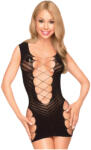 Penthouse - Rochie mini sexy dantelată transparentă - negru - XL