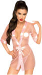 Penthouse Midnight Mirage - szatén köntös és tanga (pink) (4061504005959)