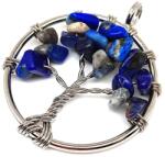R. M. ékszer Életfa medál drótos Lapis lazuli 3cm (020640)